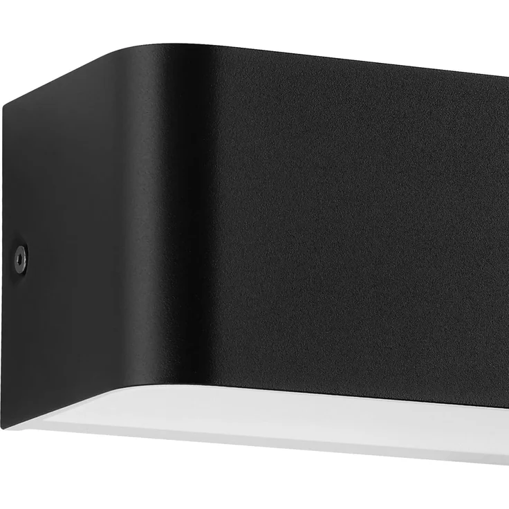 EGLO LED Wandleuchte Sania 4 - Modernes Up & Down Licht für Flur und Wohnzimmer, Aluminium Schwarz-Weiß, Warmweiß, 12W, 1400 Lumen, 36,5 x 8 cm, indirekte Beleuchtung – Bild 6