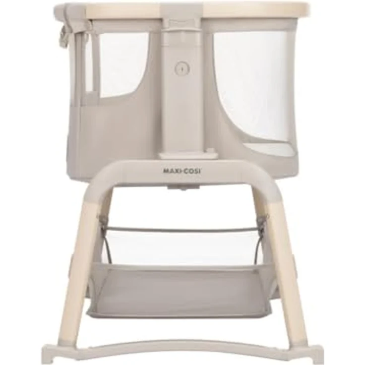 Maxi-Cosi Iora Air 2-in-1 Beistellbett mit Schaukelfunktion, atmungsaktive Stoffe, klappbar, inkl. Matratze & Reisetasche - Classic Beige Eco FR – Bild 6