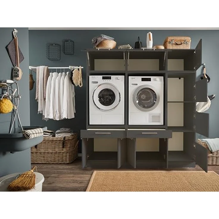 Laundreezy Mehrzweckschrank-Set LAUNDREEZY LDSK11, Breite 185 cm – Bild 5