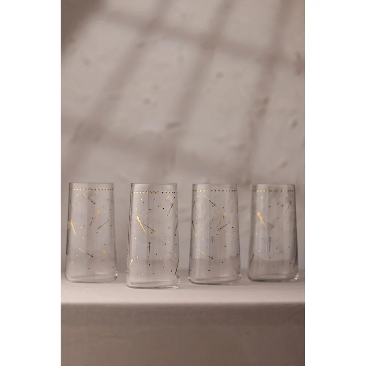 Hermia Concept 'Dragonfly 520' Gläser-Set (4-teilig), Transparent, 8 x 8 x 15 cm, 520 ml – Bild 1