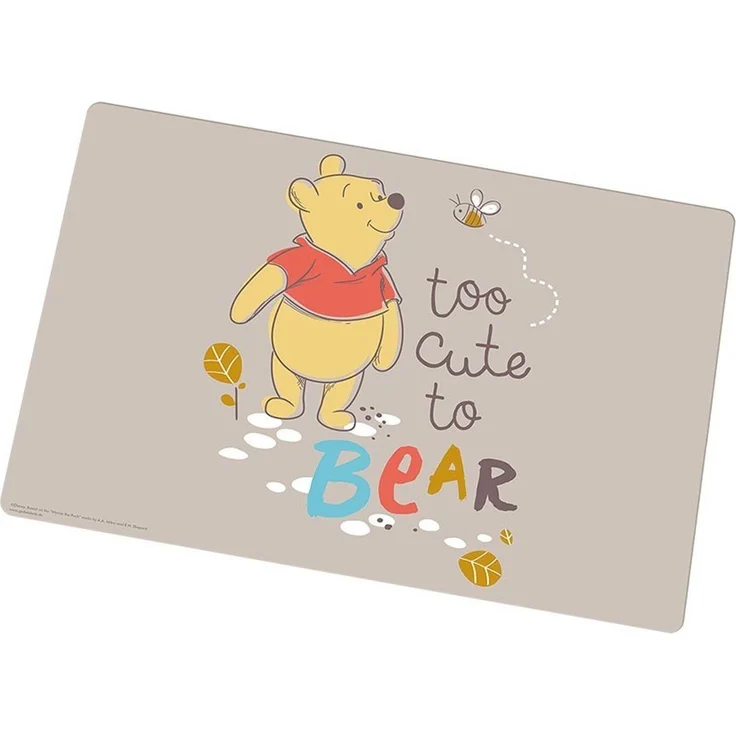 Geda Labels GmbH Platzset Winnie Pooh too Cute to Bear 1er, (1-St), Beige, 43x29x0,1, leicht zu reinigen – Bild 2