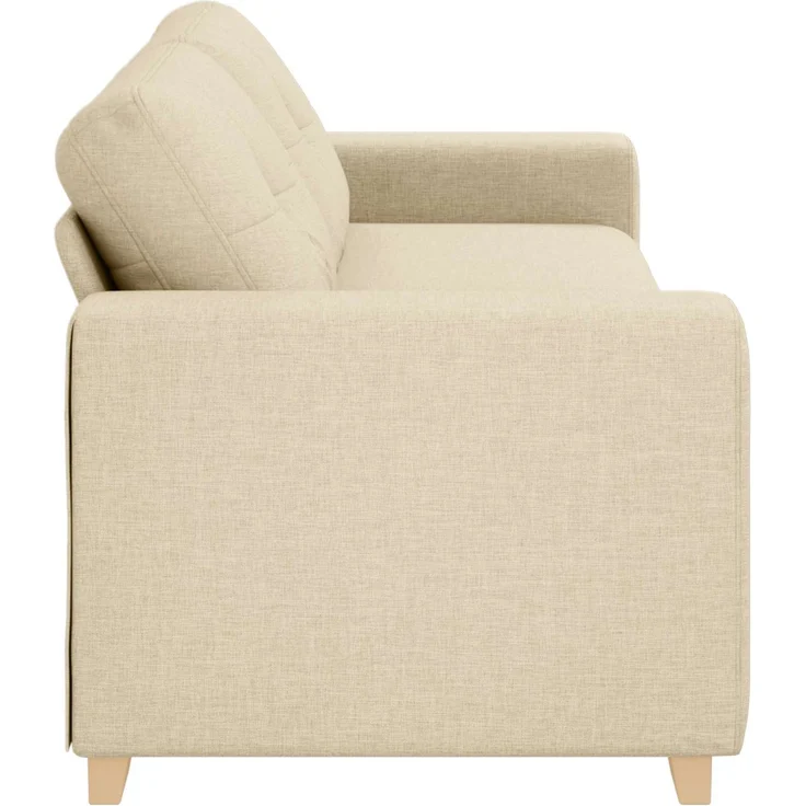 vidaXL 3-Sitzer-Sofa Creme 180 cm Stoff 4105095 – Bild 3