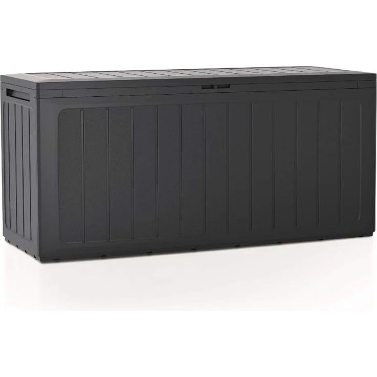 280 Liter Gartenbox Prosperplast Boardebox aus Kunststoff in der Farbe Anthrazit 116 x 43,3 x 55 cm