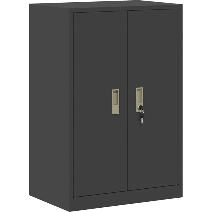 vidaXL Aufbewahrungsschrank 2 stk. Schwarz 60 x 40 x 160 cm Stahl 3438747 – Bild 7