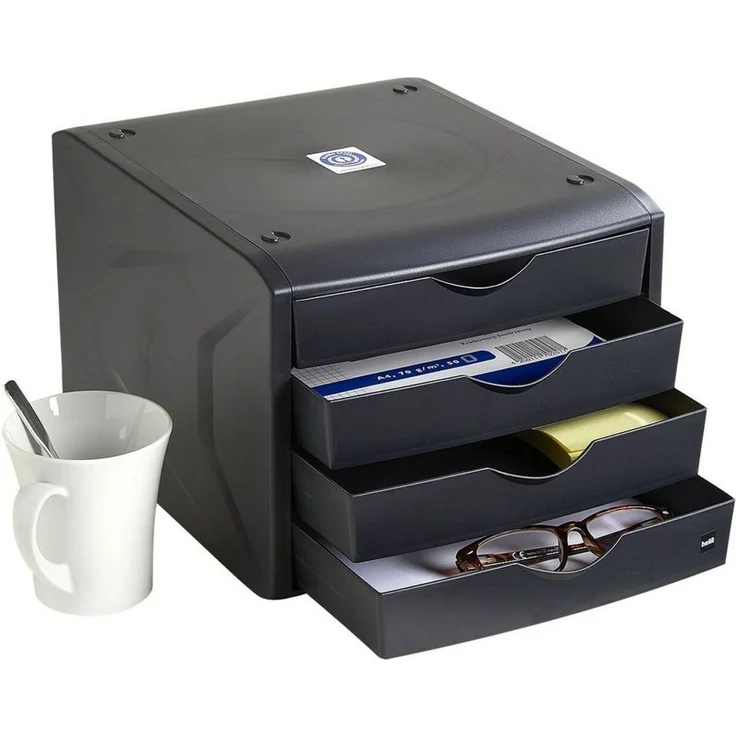 helit Schubladenbox H6429595 DIN A4 26,5 x 33,2 x 21,5 cm – Bild 2