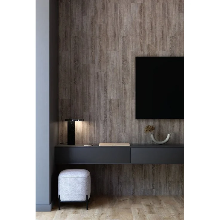 Hexim Wanddekoobjekt Vintage Oak (Paneele aus MDF - Wandpaneele Wandverkleidung Holzpaneele Natur Wand Holzoptik Innen Holzverkleidung Verblender Dekorpaneele (2,08 m² Vintage Oak + Montagekleber HexPro P63) – Bild 3