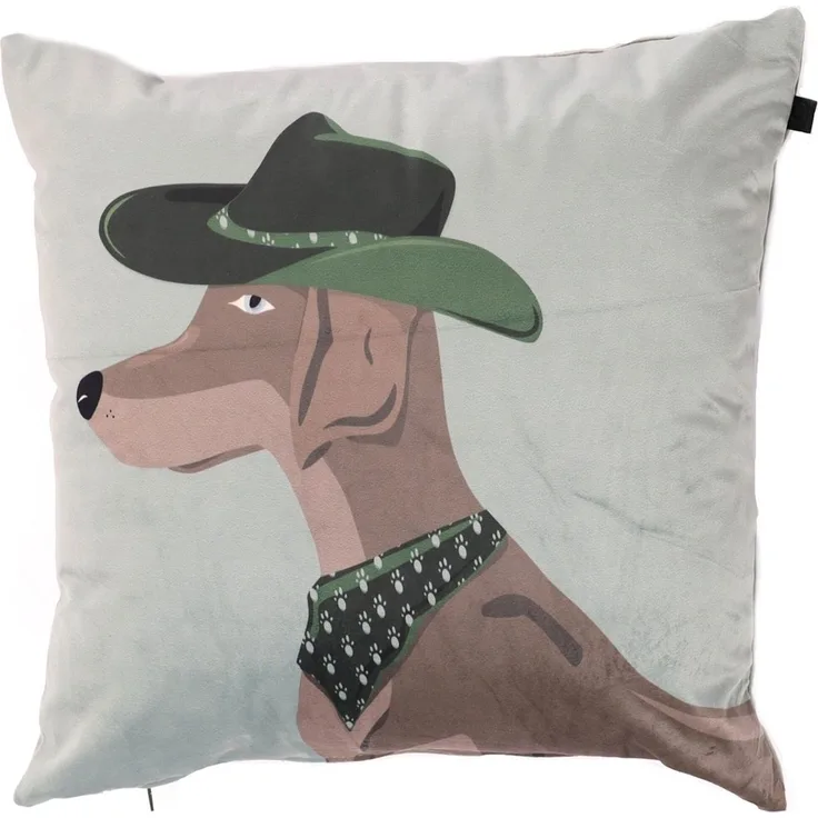 Overseas Kissen Bob - 45x45 cm - Soft Green Grau