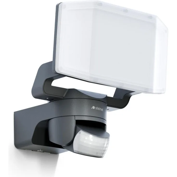 Steinel LED Strahler XLED Protect, LED Panel voll schwenkbar, anthrazit, Mit Bewegungsmelder