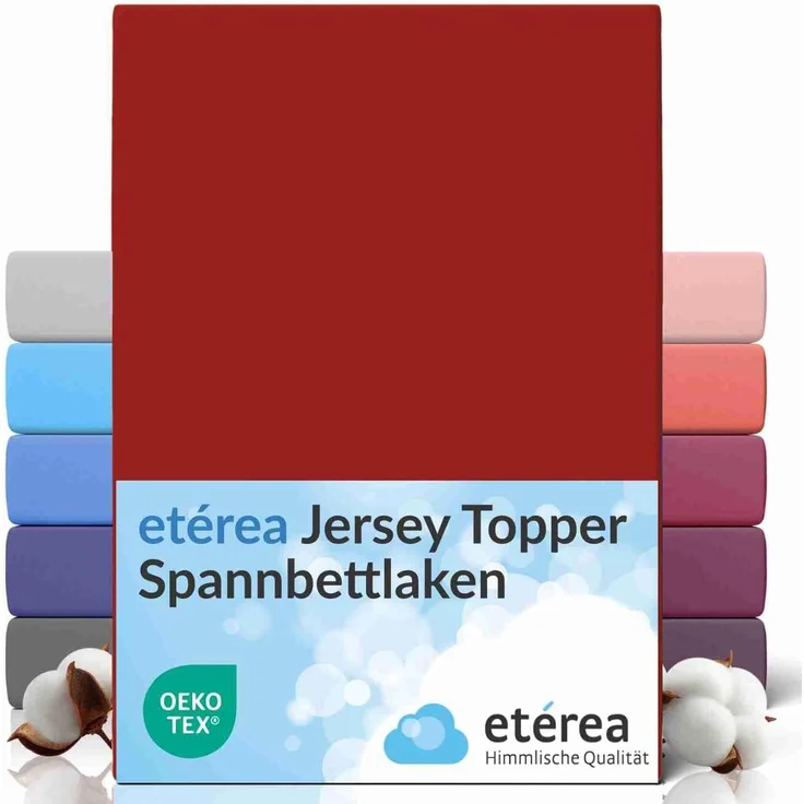etérea Himmlische Qualität Spannbettlaken etérea Comfort Jersey Topper Spannbettlaken, Jersey, Gummizug: rundum, (1 Stück) – Bild 1