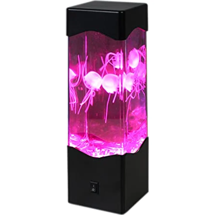 SATISFIRE LED Dekolicht Jellyfish Lampe Aquarium 3 schwebende Quallen Farbwechsel USB RGB, LED Classic, RGB (rot, grün, blau) – Bild 2