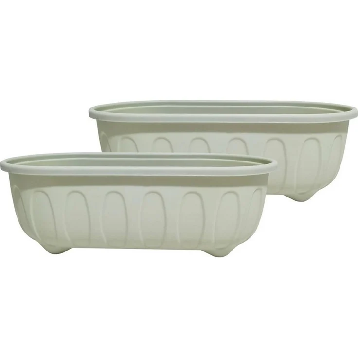 HTI-Living Blumenkasten Blumenkasten Nessa Pastell 2er-Set (Stück, 2 St, 2 Blumenkästen), Kräuterkasten Kunststoff – Bild 1