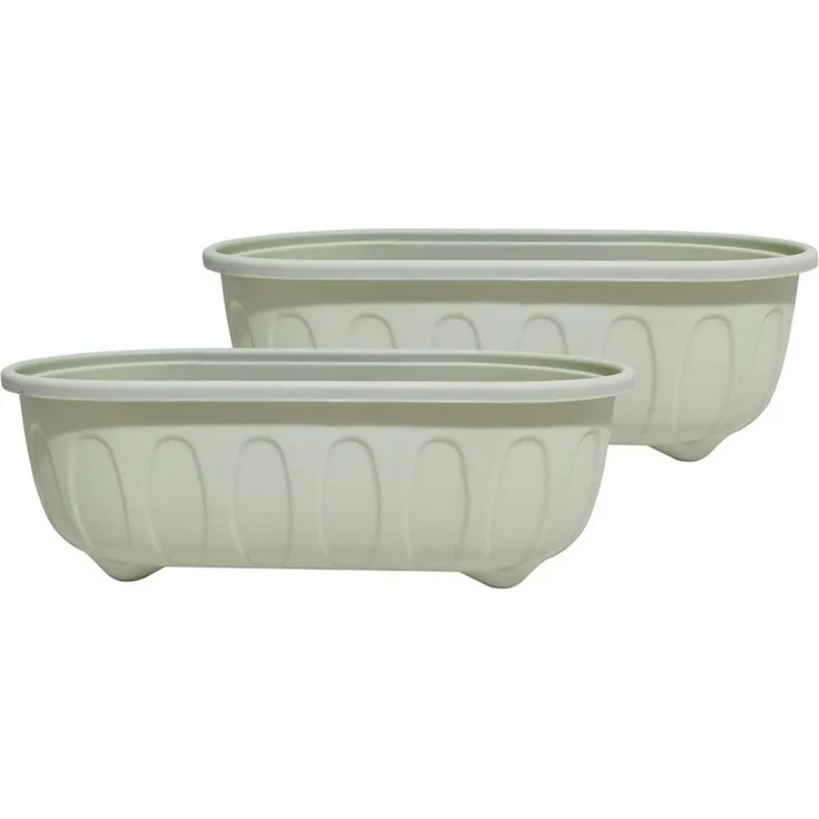 HTI-Living Blumenkasten Blumenkasten Nessa Pastell 2er-Set (Stück, 2 St, 2 Blumenkästen), Kräuterkasten Kunststoff