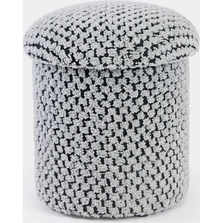 Skye Decor 'Alpaka - Grey' Pouf, Grau, 33 x 43 x 33 cm – Bild 3