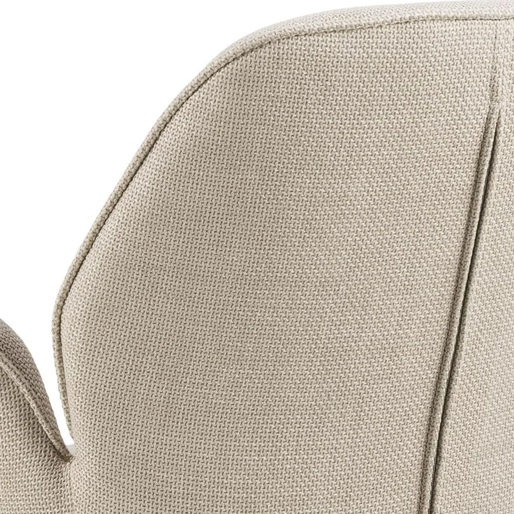 ACTONA GROUP Armlehnstuhl Sternfuß schwarz, drehbar, in Beige, Stoff - 62 x 90 x 61 cm (BxHxT) – Bild 6