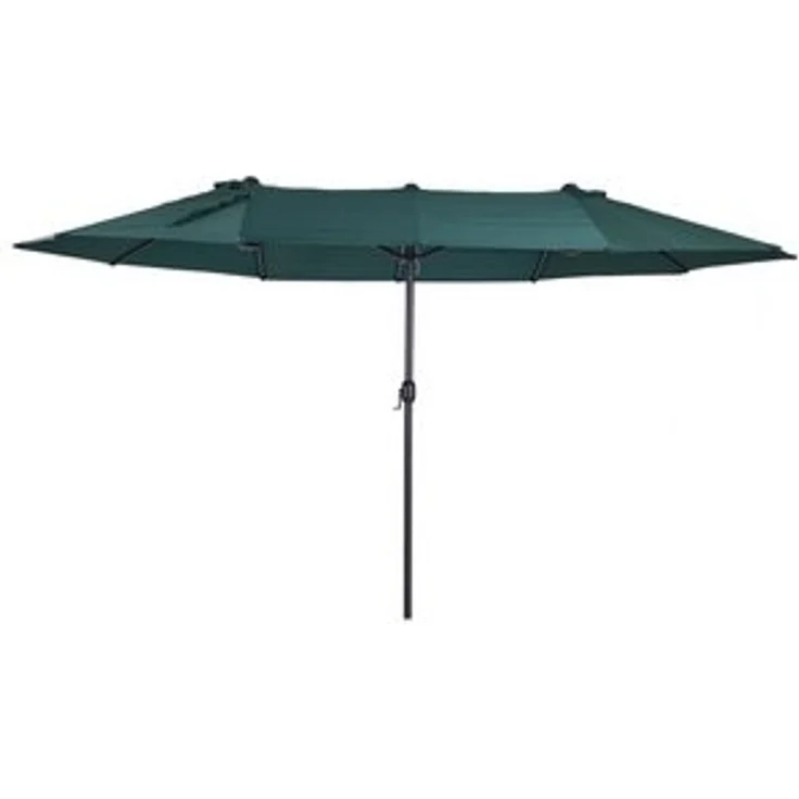 Outsunny Sonnenschirm Terrassenschirm mit Schirmständer Handkurbel, LxB: 460x270 cm, Doppelsonnenschirm, Gartenschirm, ohne Schirmständer – Bild 6