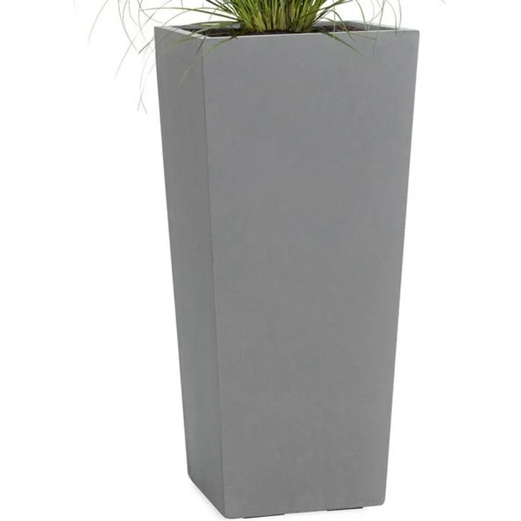 Pflanzwerk® Pflanzkübel CONIC Premium Blumenkübel Pflanzsäule Fiberglas mit Lotus-Effekt, Fiberglas - Handgefertigt - Rechteckig - Frostbeständig – Bild 4