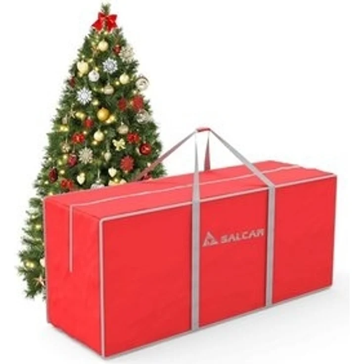 Salcar Künstlicher Weihnachtsbaum Aufbewahrungstasche für Weihnachtsbaum bis zu 240 cm, Transporthülle, 130 x 40 x 50 cm Aufbewahrungstasche, Reißfest, Wasserdicht – Bild 6