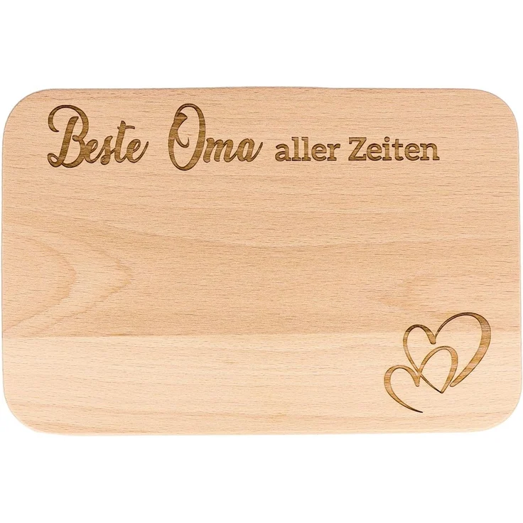 Spruchreif® Frühstücksbrett · Frühstücksbrettchen aus Holz mit Gravur · Geschenk für Großeltern – Bild 1