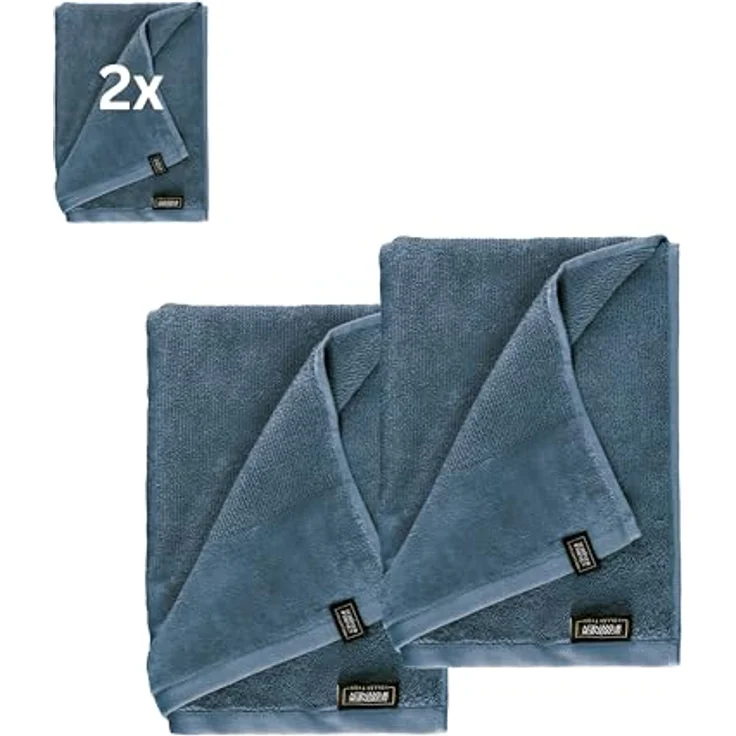 Schöner Wohnen Duschtuch, Blau, 70x140 cm, Oeko-Tex® Standard 100, 100% Baumwolle, hautschmeichelnde Airtouch-Qualität, waschbar bei 60 Grad – Bild 1