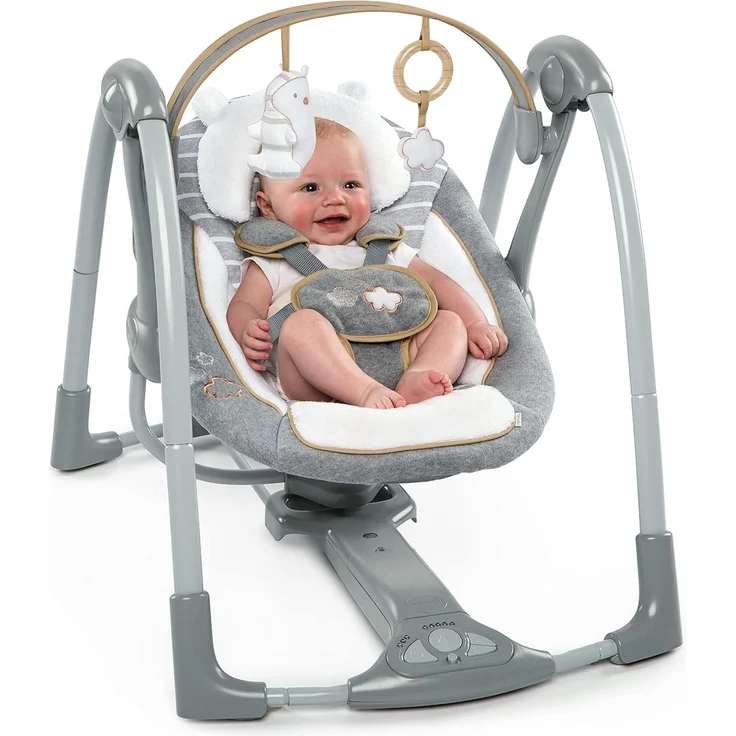 Ingenuity Tragbare Babyschaukel Swing'n'Go Bella Teddy – Bild 15