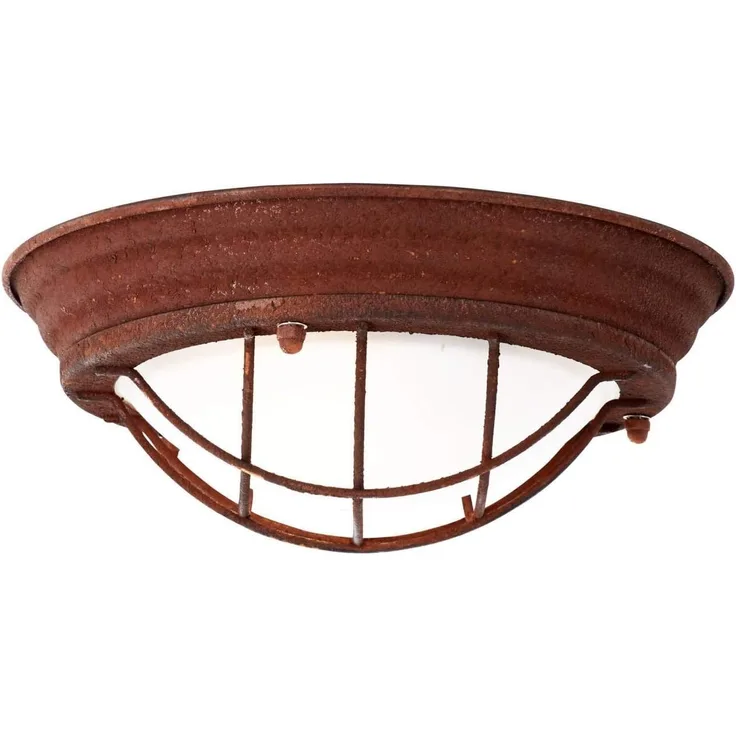 Brilliant Leuchten No. 94491-60 Wand- und Deckenleuchte Typhoon E27 29 cm rostfarbend