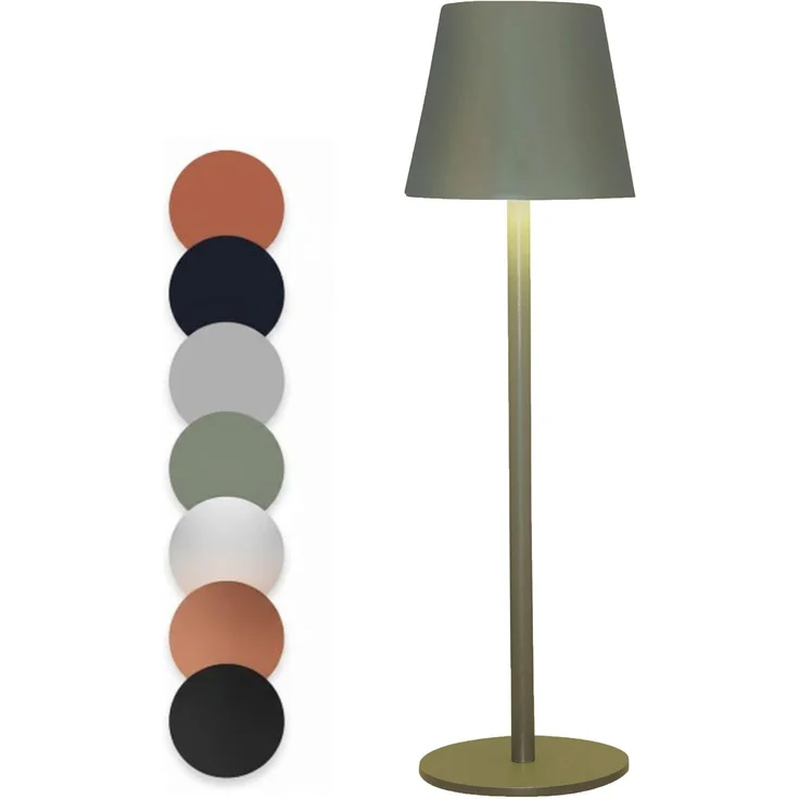 Coen Bakker Deco BV LED Tischleuchte Touch Tischlampe Dimmbar Akku IP44 Glatt Groß, Touch-Funktion, LED fest verbaut, Warmweiß, Kaltweiß, Tageslichtweiß