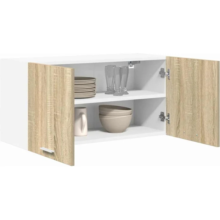 vidaXL Hängeschrank Sonoma-Eiche 80 x 31 x 40 cm Holzwerkstoff 884180 – Bild 3