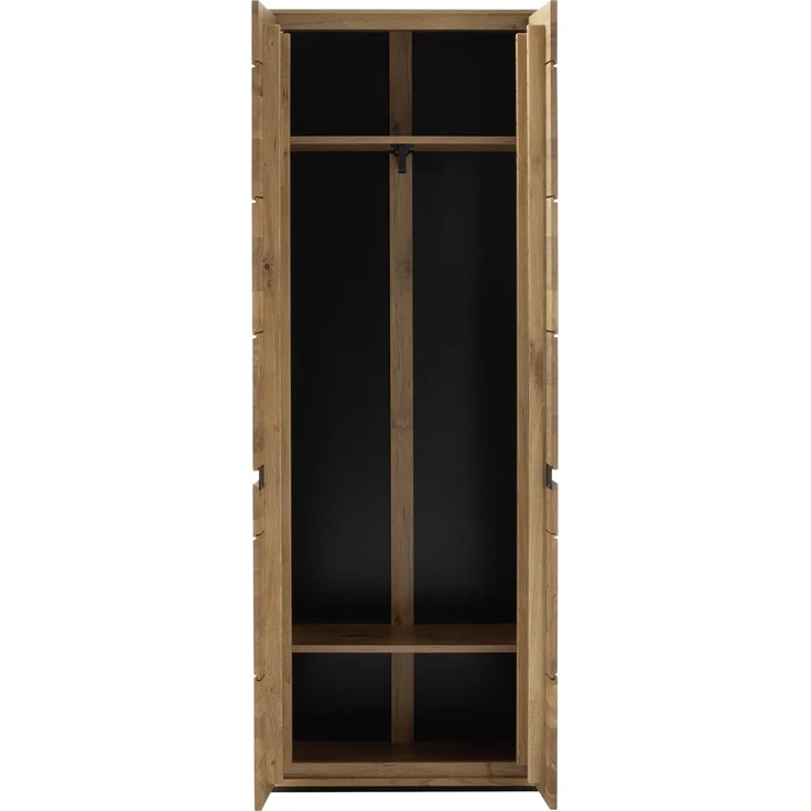 Garderoben-Set >ARAYA< (3-teilig) in Eiche teilmassiv - 148x195x40,5 (BxHxT) – Bild 3