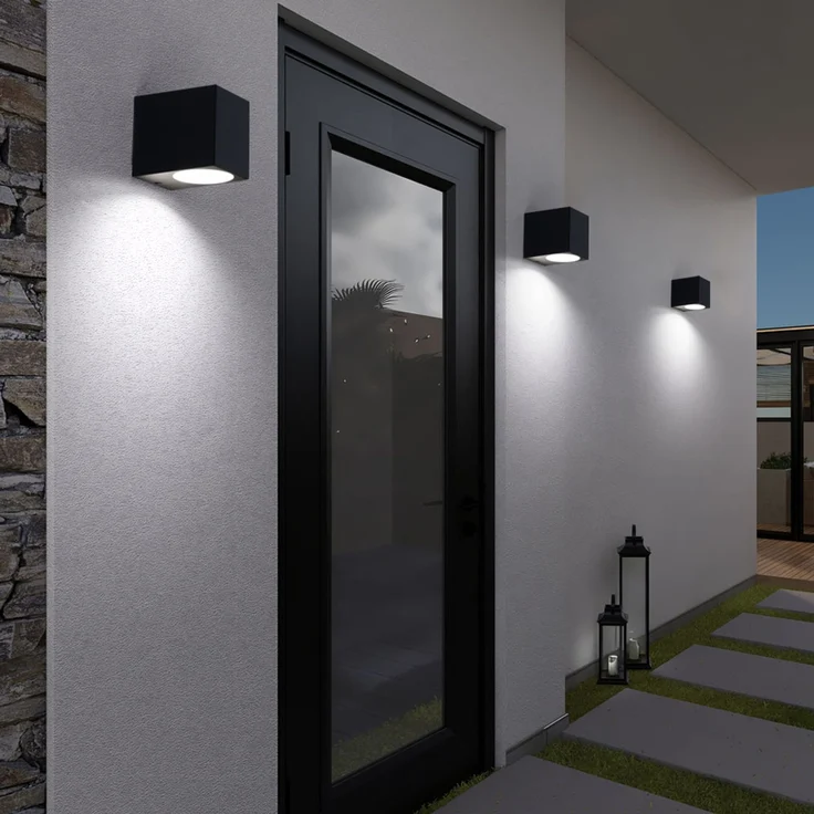 3er Set RGB LED Down Leuchten für Außenwände VT-7651 – Bild 6