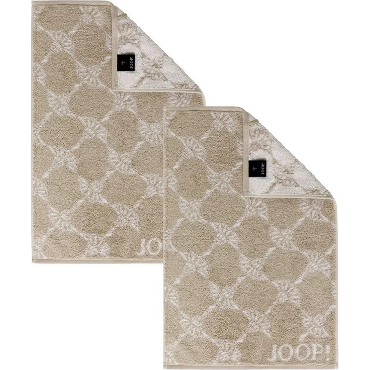 JOOP! Handtuch 2 Stück Joop! Gästetuch Cornflower 1611-30 Sand 30x50, Walkfrottier (2-St), Baumwolle – Bild 4