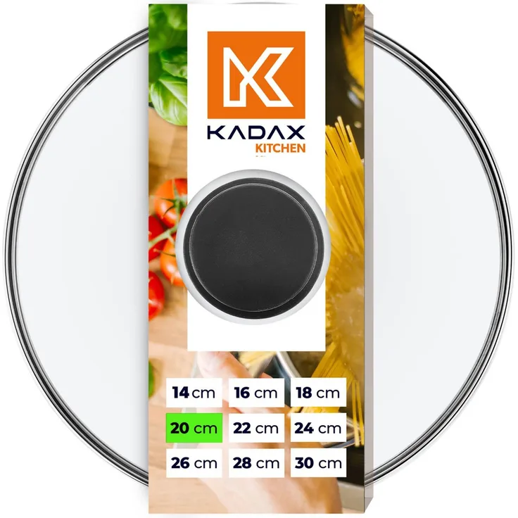 KADAX Cover Hitzebeständiges Glas für einen 20 cm Topf