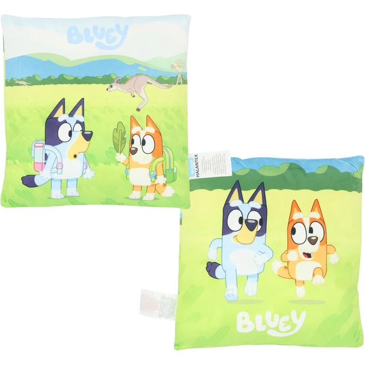 Bluey Kissen – Weiches Dekokissen 1-Stück 38x38 cm mit Serienmotiv – Bild 1