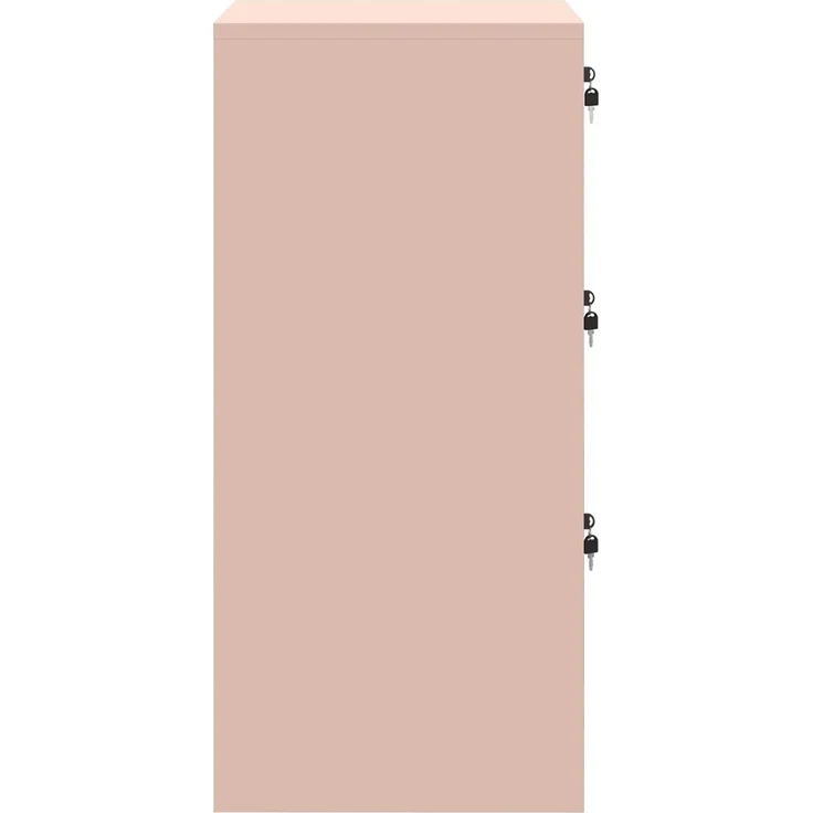 vidaXL Aktenschrank Rosa 44 x 50 x 106,5 cm Kaltgewalzter Stahl 891599 – Bild 8
