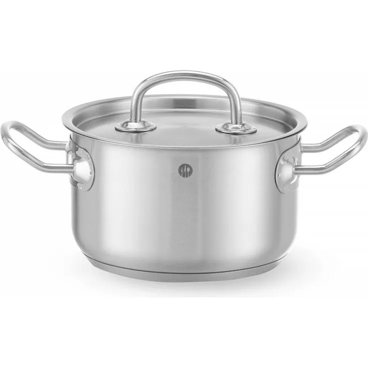 HENDI Fleischtopf - mit Deckel, Kitchen Line, 6L, ⌀240x(H)135mm