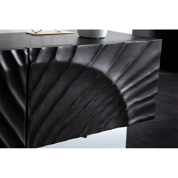 riess-ambiente Lowboard SCORPION 160cm schwarz (Einzelartikel, 1 St), Wohnzimmer · Massivholz · Mango · TV-Schrank · hängend · Industrial – Bild 5