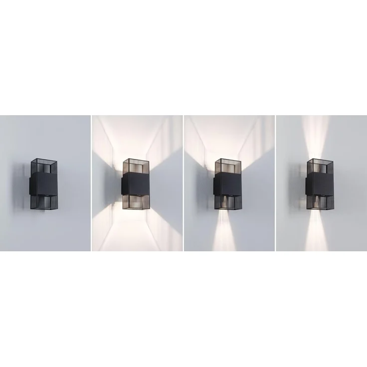 Paulmann 71251 LED Wandleuchte Tharin Schwarz 3000K IP44 – Bild 9