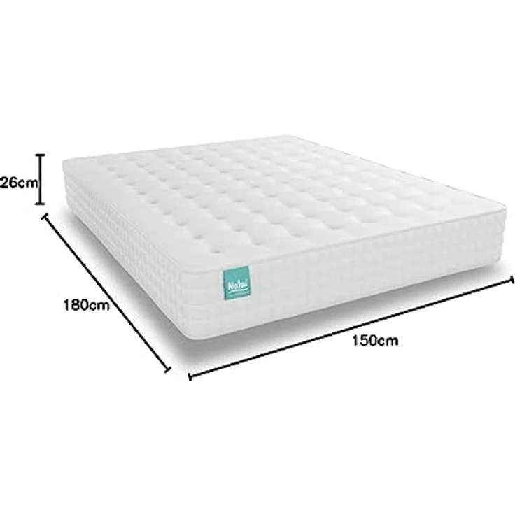 ZZ DON DESCANSO Galana Taschenfederkernmatratze mit atmungsaktivem 3D-Gewebe, mittlere Härte, Höhe: ± 26 cm, 150 x 180 cm – Bild 3