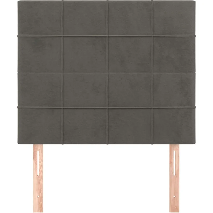 vidaXL Kopfteile 2 Stk. Dunkelgrau 80 x 5 x 78/88 cm Samt 3116363 – Bild 3