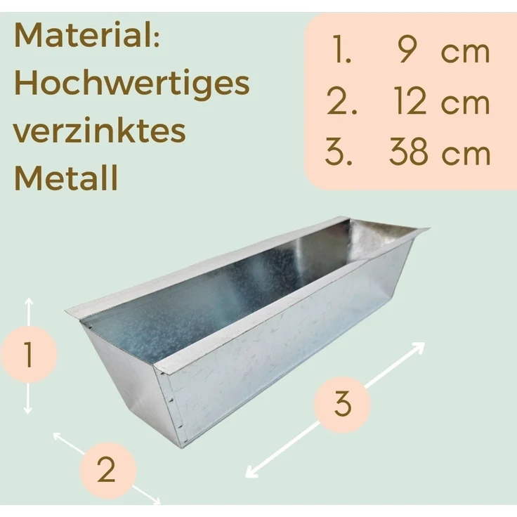 GarPet Blumenkasten Paletten Blumenkasten Pflanzkasten Europalette Metall 12 Stück im Set – Bild 2