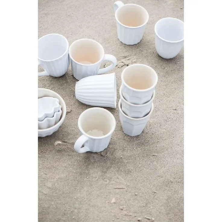 Tasse Kaffeetasse Becher Kaffeebecher 270ml Mynte Keramik Ib Laursen 2041 weiß 11