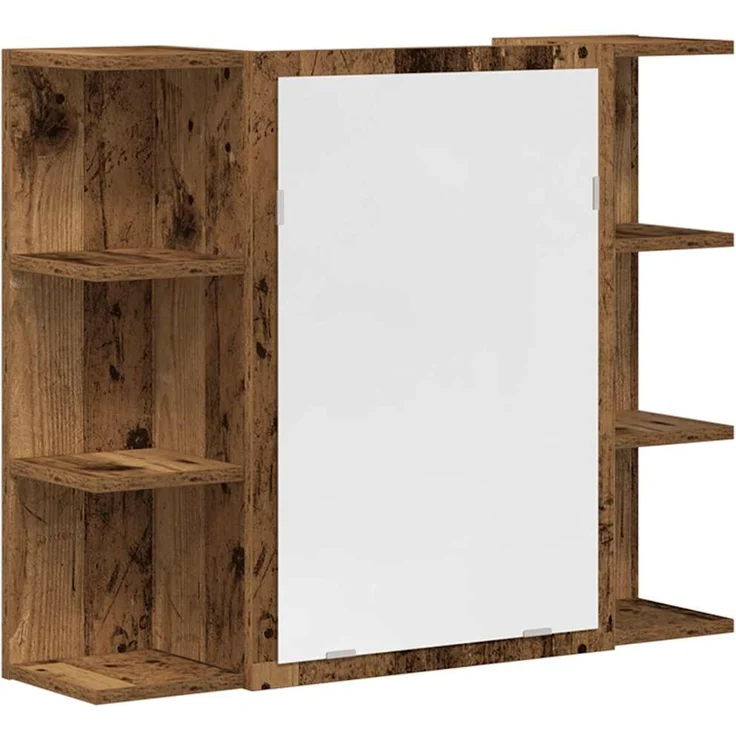 vidaXL 4-tlg. Badmöbel-Set Altholz-Optik Holzwerkstoff 3328557 – Bild 7
