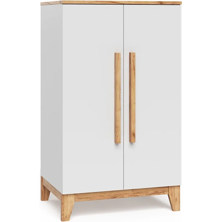 Vitalispa Kinderkleiderschrank Weiß/Artisan 70 x 120 cm, Malia