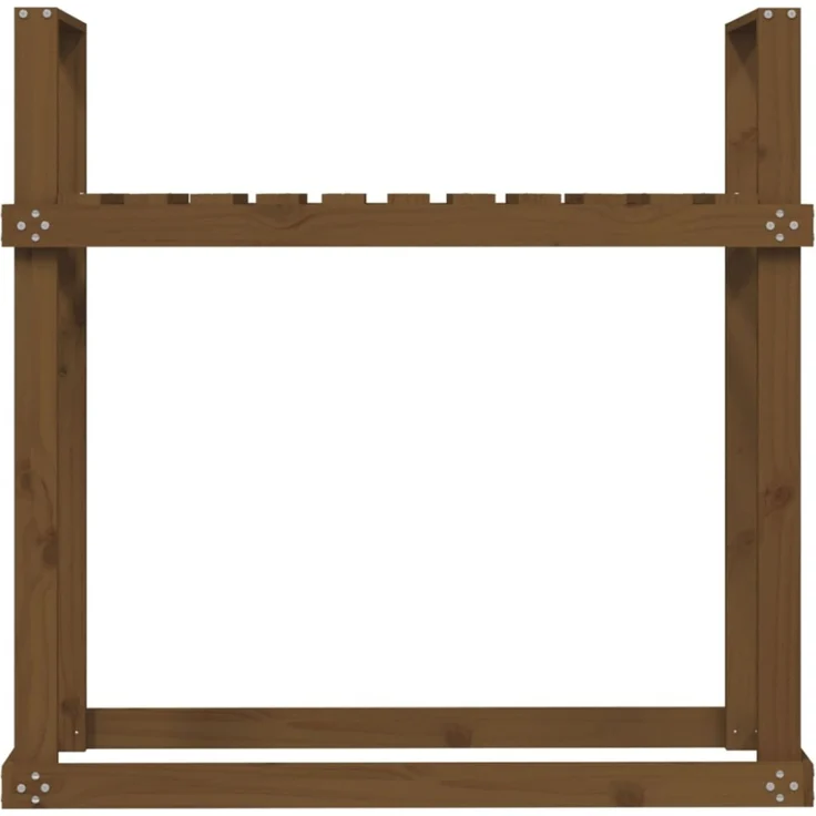 vidaXL Kaminholzregal Honigbraun 110x35x108,5 cm Massivholz Kiefer 823860 – Bild 3