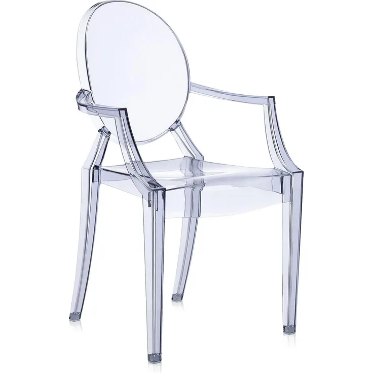Kartell Louis Ghost, Stuhl, 2er-Satz, Eisblau