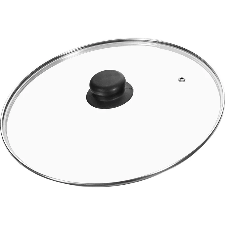 Ø26cm Grillpfanne aus Gusseisen mit Glasdeckel Induktion Holzgriff Bratpfanne Pfanne Feuerpfanne – Bild 3