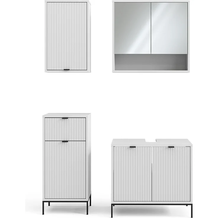 Badmöbel-Set Eliza Weiß 4-teilig Vicco – Bild 1