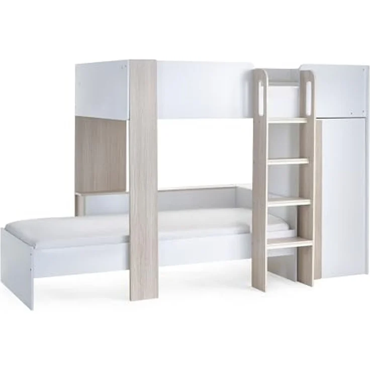 Julian Bowen Horizon Etagenbett - Helles Holz und Weiß – Bild 2