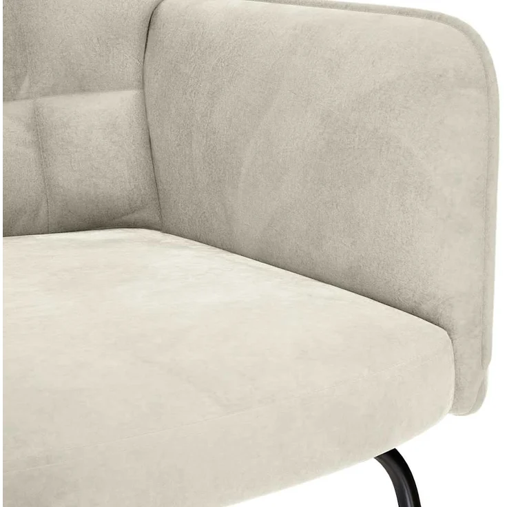 vidaXL Schaukelstuhl Creme Samt 4016841 – Bild 5