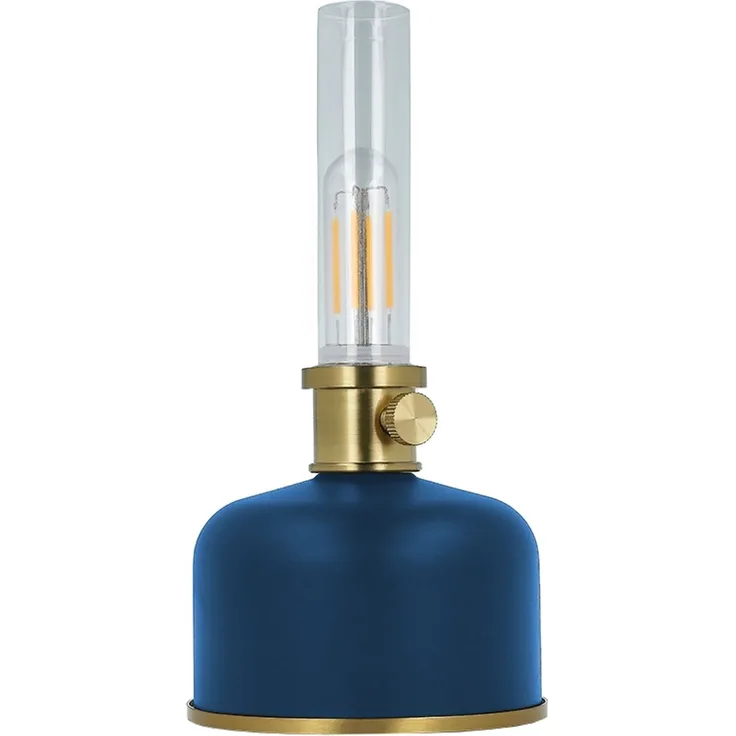 Forever Light Retro Petroleum LED Lampe FLR-35 blau USB-C 4000mAh
