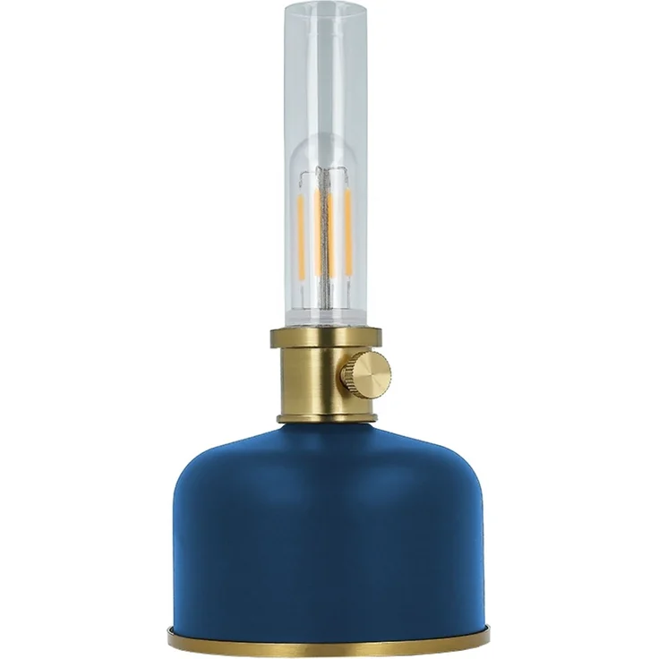 Forever Light Retro Petroleum LED Lampe FLR-35 blau USB-C 4000mAh – Bild 1